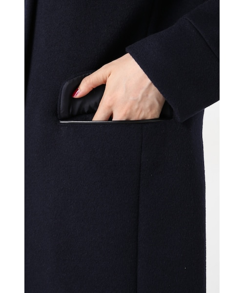 IENA（イエナ）の「《追加》二重織シャルムフード付きコクーンコート