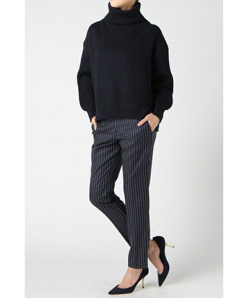L’Appartement(アパルトモン)の「DRAGO STRIPE BACKPOCKET ZIP PANTS(パンツ・レディース・ブラック/ネイビー・34/36/38/40)」の4枚目の写真