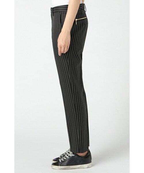L’Appartement(アパルトモン)の「DRAGO STRIPE BACKPOCKET ZIP PANTS(パンツ・レディース・ブラック/ネイビー・34/36/38/40)」の6枚目の写真