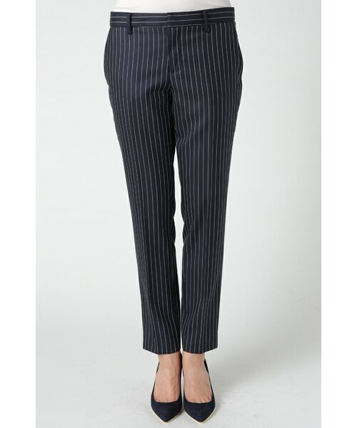 L’Appartement(アパルトモン)の「DRAGO STRIPE BACKPOCKET ZIP PANTS(パンツ・レディース・ブラック/ネイビー・34/36/38/40)」の2枚目の写真