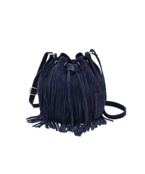 SLOBE IENA(スローブイエナ)の「《追加4予約》JULIA スエードフリンジBAG◆(バッグ・レディース・グレー/キャメル/ネイビー・フリー)」の17枚目の写真