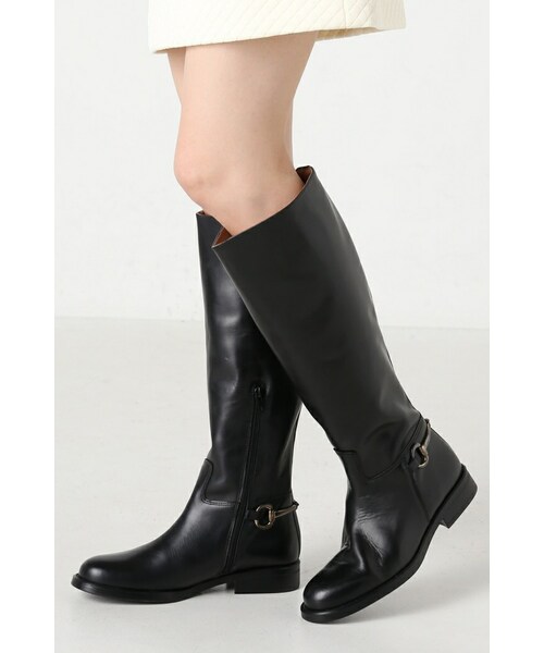 スローブイエナ ブラック ロングブーツ REMME レメ ロングブーツ