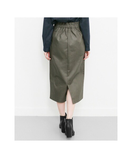 KBF（ケイビーエフ）の「コーティングミディスカート（スカート・レディース・KHAKI/BLACK・one）」の9枚目の写真