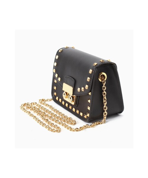 Spick & Span（スピックアンドスパン）の「IACUCCHスタッズミニショルダー（バッグ・レディース・ブラック/グリーン・フリー）」の3枚目の写真