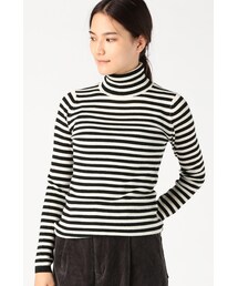 JOURNAL STANDARD | リブボーダー ムジ タートルネックプルオーバー◆(トップス)