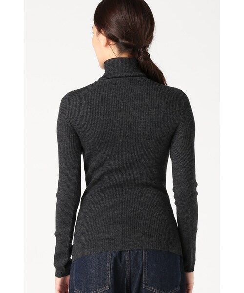 JOURNAL STANDARD（ジャーナルスタンダード）の「リブボーダー ムジ タートルネックプルオーバー◆（トップス・レディース・ブラック/グレー/ホワイト A/ナチュラル・フリー）」の11枚目の写真