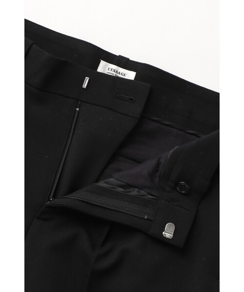 journal standard L'essage(ジャーナルスタンダードレサージュ)の「ウールサキソニーパンツ(パンツ・レディース・ブラック/ホワイト・36/38)」の12枚目の写真