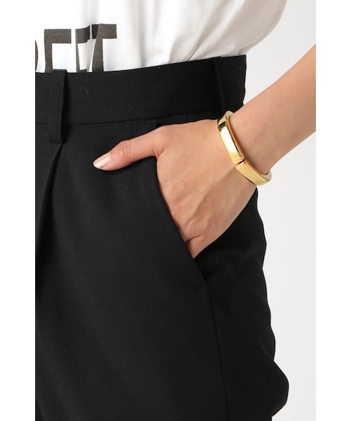 journal standard L'essage(ジャーナルスタンダードレサージュ)の「ウールサキソニーパンツ(パンツ・レディース・ブラック/ホワイト・36/38)」の10枚目の写真