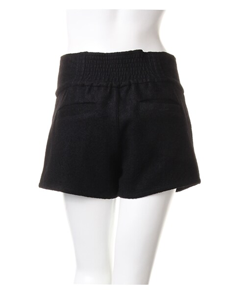 INGNI（イング）の「4つ釦フェイクウールショート／パンツ（パンツ・レディース・ﾁｬｺｰﾙｸﾞﾚｰ/ｸﾛ/ﾎﾞﾙﾄﾞｰ/ｶｰｷ・M）」の2枚目の写真