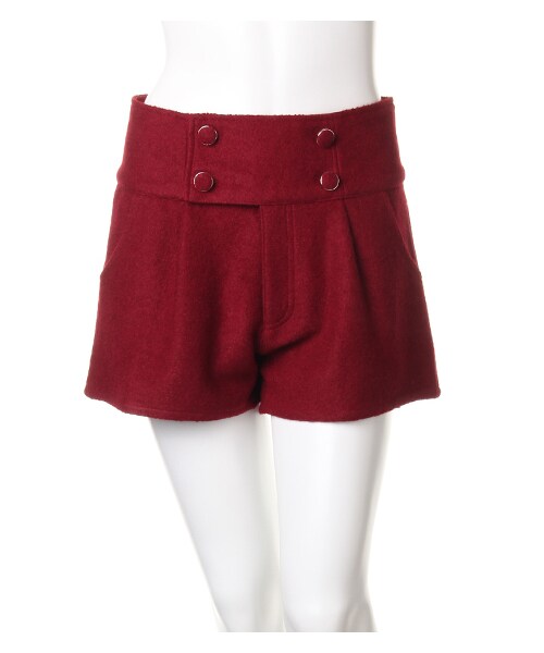 INGNI（イング）の「4つ釦フェイクウールショート／パンツ（パンツ・レディース・ﾁｬｺｰﾙｸﾞﾚｰ/ｸﾛ/ﾎﾞﾙﾄﾞｰ/ｶｰｷ・M）」の11枚目の写真