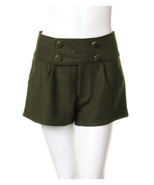 INGNI（イング）の「4つ釦フェイクウールショート／パンツ（パンツ・レディース・ﾁｬｺｰﾙｸﾞﾚｰ/ｸﾛ/ﾎﾞﾙﾄﾞｰ/ｶｰｷ・M）」の12枚目の写真