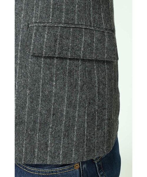 JOURNAL STANDARD（ジャーナルスタンダード）の「《予約》ホームスパンストライプ2Bジャケット◆（ジャケット/アウター・メンズ・グレーA/ネイビー A・S/M/L）」の10枚目の写真