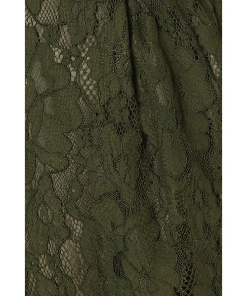 La TOTALITE（ラトータリテ）の「ツイカサイドグログランレーススカート（スカート・レディース・ブラック/カーキ・36/38）」の11枚目の写真