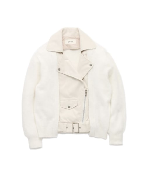 SNIDEL - 【美品】snidel ライダースコンビカーデ 2way SNIDEL - 【美品】snidel ライダースコンビカーデ 2wayの通販 by
