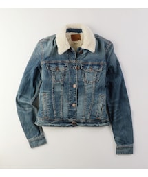 American Eagle | AEOフェイクシェルパラインデニムジャケット(ブルゾン)