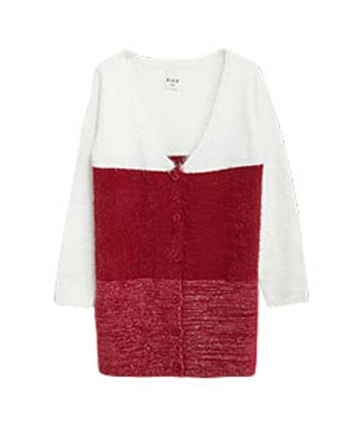 BLAIR by MOERY（ブレア）の「グラデシャギーニットカーディガン（カーディガン/ボレロ・レディース・ブラック/ブルー/レッド・FREE）」の3枚目の写真