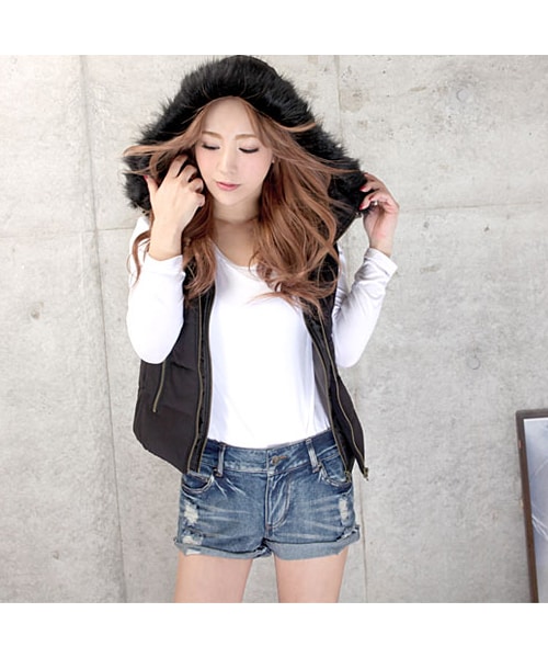 BLAIR by MOERY（ブレア）の「ロールアップデニムショートパンツ（デニムパンツ・レディース・インディゴ・XS/S/M）」の10枚目の写真