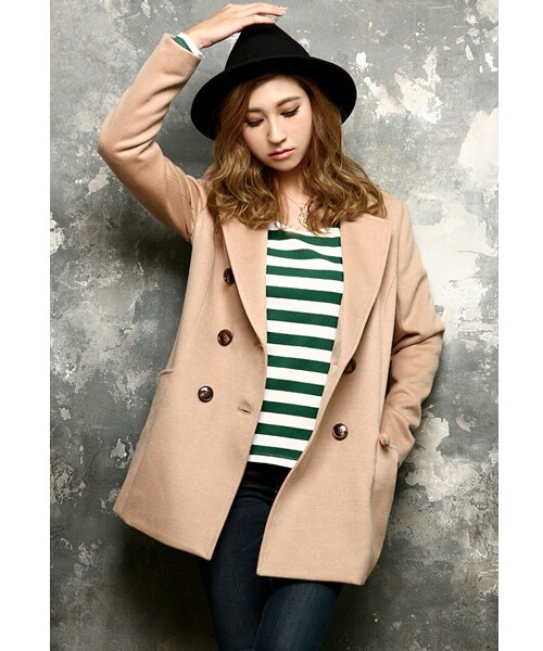 BLAIR by MOERY(ブレア)の「ボーダーロングTシャツ(Tシャツ/カットソー・レディース・グリーン/グレー/ブラック・FREE)」の13枚目の写真