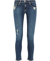 rag & bone | Rag & bone Rag & Bone Distressed Low-Rise Skinny Jeans(デニムパンツ)