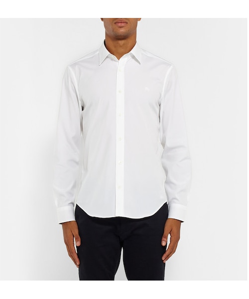 BURBERRY（バーバリー）の「Burberry Brit Slim-Fit Cotton-Poplin Shirt（シャツ/ブラウス・メンズ・White・S/M/L/XL/XXL）」の7枚目の写真