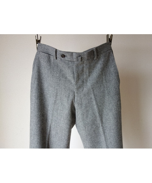 SAINT JAMES（セントジェームス）の「【完売御礼】arbre アルブル WOOL FLANNEL DRESS PANTS ウールフラノドレスパンツ L.GRY ライトグレー（スラックス・メンズ・その他）」の8枚目の写真
