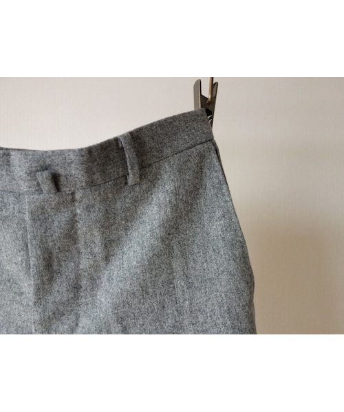 SAINT JAMES（セントジェームス）の「【完売御礼】arbre アルブル WOOL FLANNEL DRESS PANTS ウールフラノドレスパンツ L.GRY ライトグレー（スラックス・メンズ・その他）」の9枚目の写真