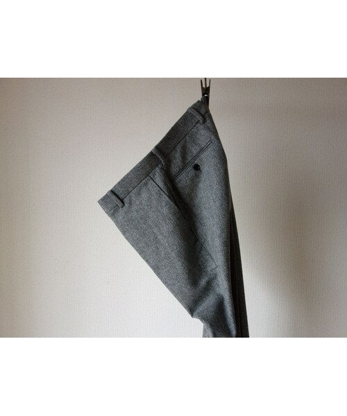 SAINT JAMES（セントジェームス）の「【完売御礼】arbre アルブル WOOL FLANNEL DRESS PANTS ウールフラノドレスパンツ L.GRY ライトグレー（スラックス・メンズ・その他）」の12枚目の写真