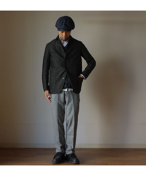 SAINT JAMES（セントジェームス）の「【完売御礼】arbre アルブル WOOL FLANNEL DRESS PANTS ウールフラノドレスパンツ L.GRY ライトグレー（スラックス・メンズ・その他）」の6枚目の写真