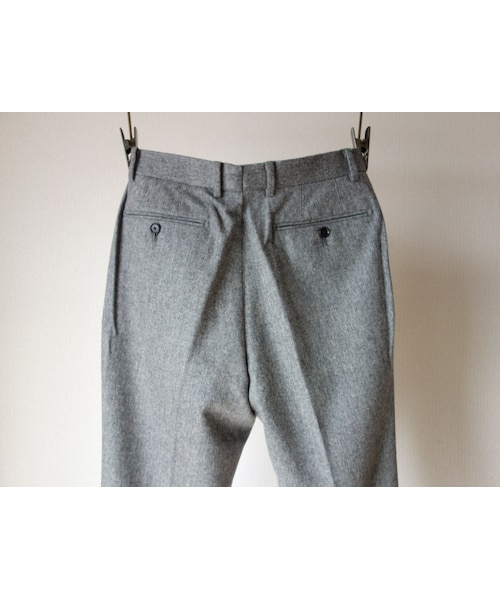 SAINT JAMES（セントジェームス）の「【完売御礼】arbre アルブル WOOL FLANNEL DRESS PANTS ウールフラノドレスパンツ L.GRY ライトグレー（スラックス・メンズ・その他）」の10枚目の写真