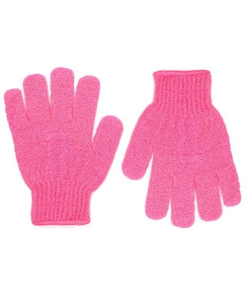 FOREVER 21（フォーエバー トゥエンティーワン）の「FOREVER 21 Exfoliating Gloves（その他ボディ・ヘアケア・レディース・Black/Coral/Hot pink/Mint・One size）」の3枚目の写真