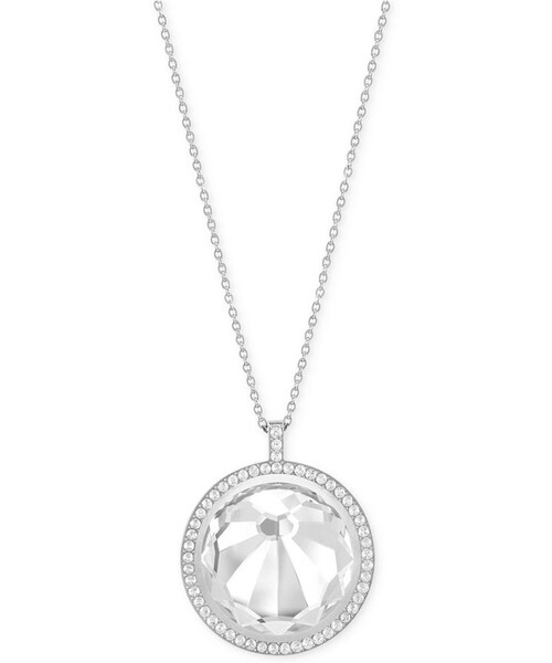 SWAROVSKI（スワロフスキー）の「Swarovski Shine Long Circle Pendant Necklace（ネックレス・レディース・Silver・One Size）」の3枚目の写真