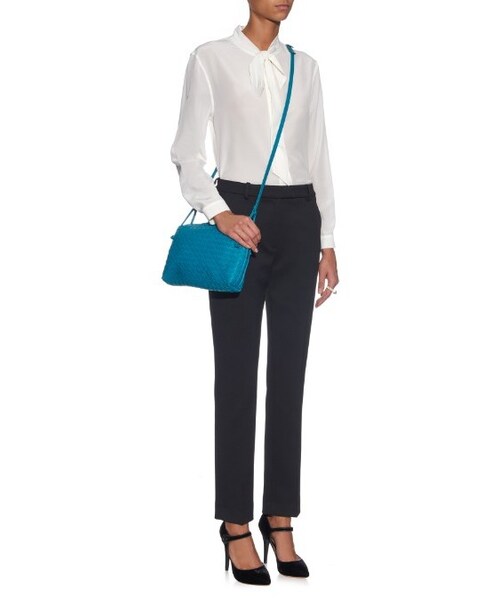 BOTTEGA VENETA（ボッテガヴェネタ）の「Bottega Veneta Intrecciato leather cross-body bag（ショルダーバッグ・レディース・N/a・ONE SIZE）」の5枚目の写真