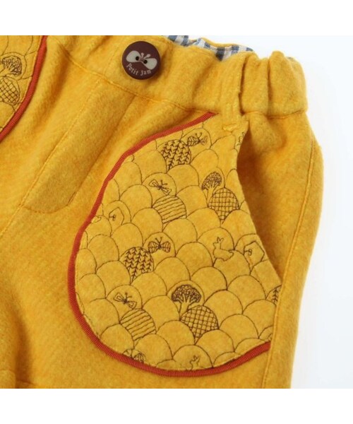Petit jam（プチジャム）の「【秋おすすめ】森の刺繍ポケットショートパンツ（パンツ・キッズ・ブルー/イエロー・90/100/110/120/130）」の7枚目の写真