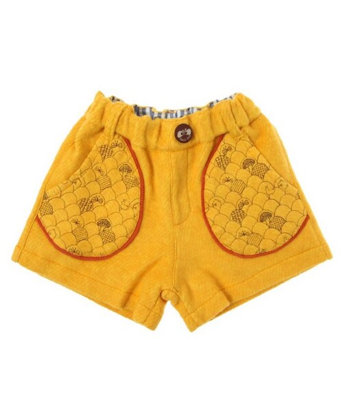 Petit jam（プチジャム）の「【秋おすすめ】森の刺繍ポケットショートパンツ（パンツ・キッズ・ブルー/イエロー・90/100/110/120/130）」の4枚目の写真