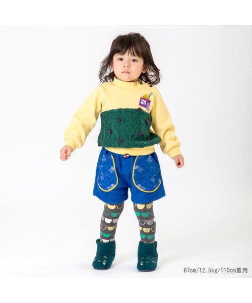 Petit jam（プチジャム）の「【秋おすすめ】森の刺繍ポケットショートパンツ（パンツ・キッズ・ブルー/イエロー・90/100/110/120/130）」の12枚目の写真