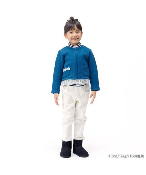 Seraph（セラフ）の「【秋おすすめ】後フリルコーデュロイ長パンツ（パンツ・キッズ・ブルー/キャメル/キナリ・80/90/95/100/110/120/130/140）」の12枚目の写真