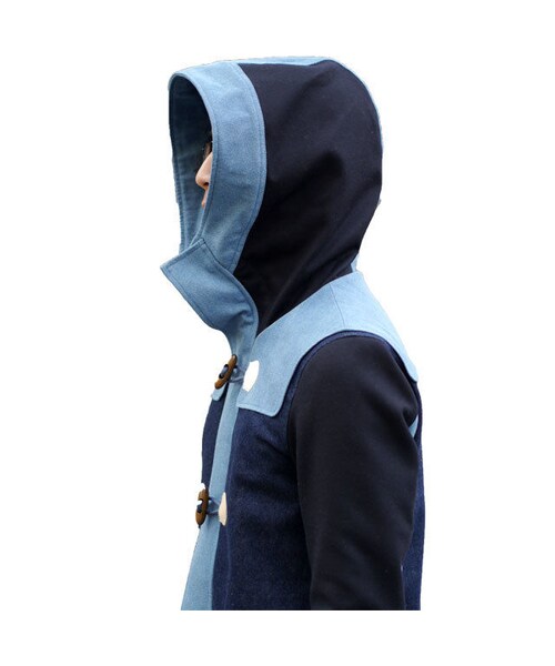 NIRAME.CO(ニラメッコ)の「ジャングルジムだっふる。 デニム ドット(ダッフルコート・メンズ・その他)」の10枚目の写真