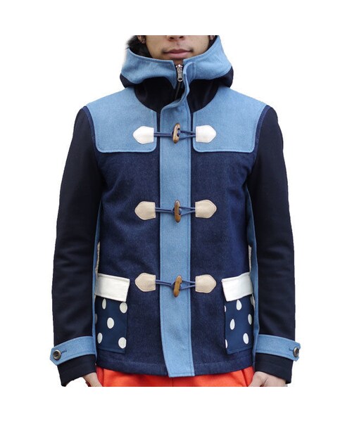 NIRAME.CO(ニラメッコ)の「ジャングルジムだっふる。 デニム ドット(ダッフルコート・メンズ・その他)」の5枚目の写真