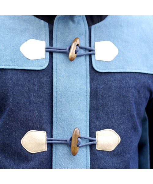 NIRAME.CO(ニラメッコ)の「ジャングルジムだっふる。 デニム ドット(ダッフルコート・メンズ・その他)」の8枚目の写真