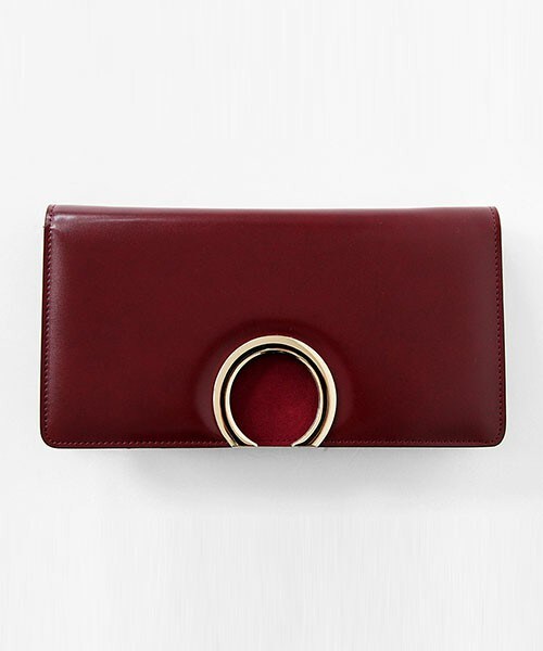 DHOLIC(ディーホリック)の「ツーマテリアルメタリックポイントスクエアーバッグ(クラッチバッグ・レディース・カーキ/ブラウン/ブラック/ベージュ/ワイン・ONE)」の5枚目の写真