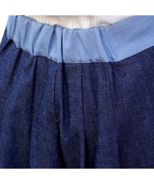 NIRAME.CO（ニラメッコ）の「お手伝いスカート　チェック✖️デニム（スカート・レディース・その他）」の12枚目の写真