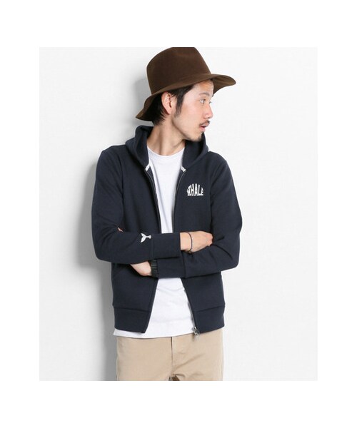 URBAN RESEARCH Sonny Label（アーバンリサーチサニーレーベル）の「刺繍ZIPパーカー（トップス・メンズ・杢グレー/ネイビー/ブラック・M/L）」の6枚目の写真