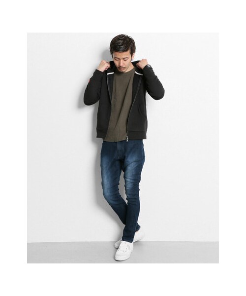 URBAN RESEARCH Sonny Label（アーバンリサーチサニーレーベル）の「刺繍ZIPパーカー（トップス・メンズ・杢グレー/ネイビー/ブラック・M/L）」の9枚目の写真