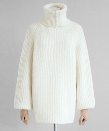 DHOLIC | ゆるリブニットラグランスリーブタートルネックプルーバー(ニット/セーター)