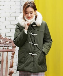 DHOLIC（ディーホリック）の「フードファーダッフルダウンジャケット