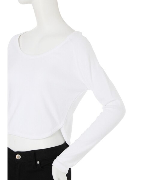 EMODA(エモダ)の「DECOLLETE CURVEロンT(トップス・レディース・ホワイト/グレー/ブラック・S/M)」の8枚目の写真