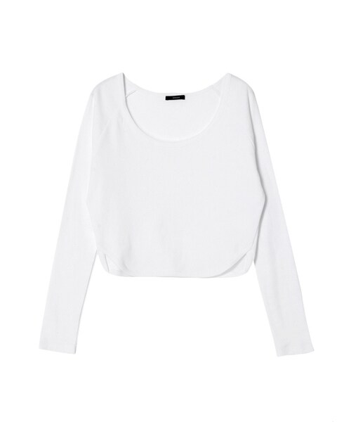 EMODA(エモダ)の「DECOLLETE CURVEロンT(トップス・レディース・ホワイト/グレー/ブラック・S/M)」の1枚目の写真