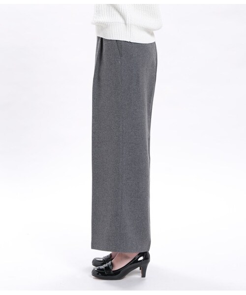 VIS（ビス）の「フラノワイドパンツ（パンツ・レディース・ブラック/チャコール/キャメル・S/M）」の5枚目の写真