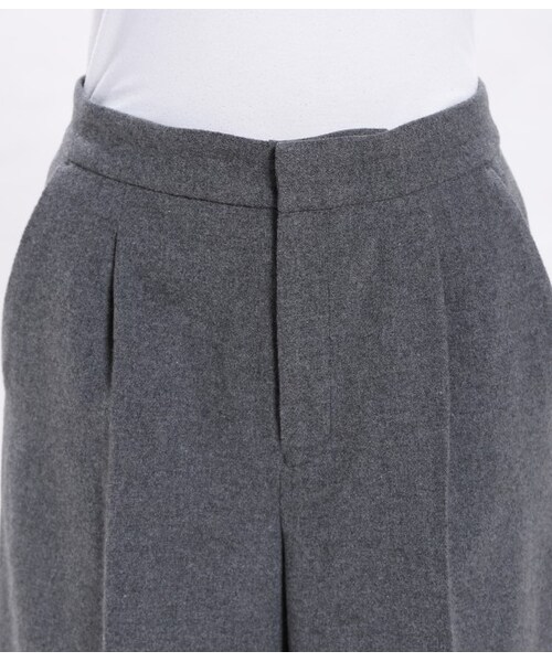 VIS（ビス）の「フラノワイドパンツ（パンツ・レディース・ブラック/チャコール/キャメル・S/M）」の7枚目の写真