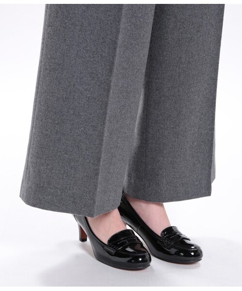 VIS（ビス）の「フラノワイドパンツ（パンツ・レディース・ブラック/チャコール/キャメル・S/M）」の10枚目の写真